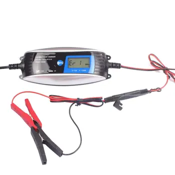 

6V 12V 0.8A 4A Motorcycle Car Battery Charger Lead Acid 7-stage Smart Waterproof Charger Automatic Charging 200*80*45mm