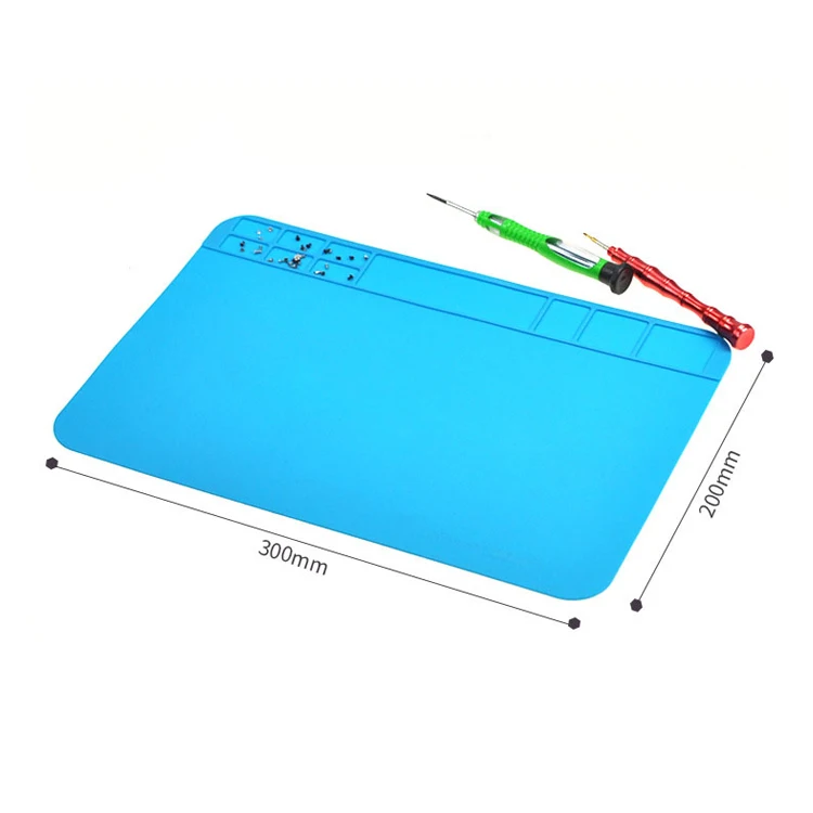 electronics soldering kit 1PC 300*200mm Insulation Pad Heat-Resistant Silicon Soldering Mat Work Pad Desk Platform Solder Rework Repair Tool Station Pad best soldering station