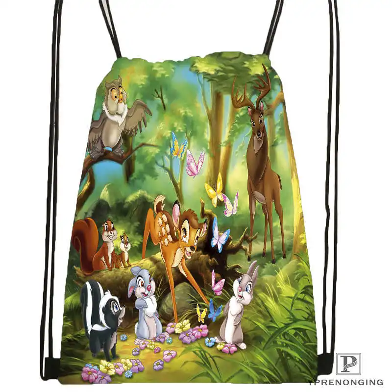 Drawstring Backpack Индивидуальная детская походная сумка на шнурке, милый детский рюкзак(черная спинка) 31x40 см#180531-02-47 - Цвет: Drawstring Backpack