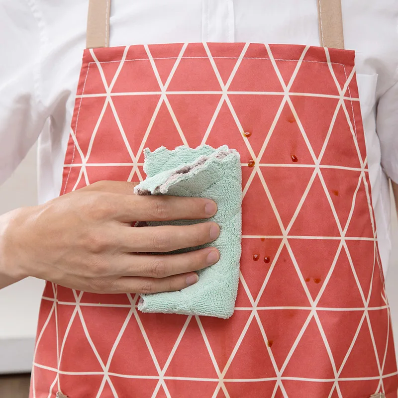 1pc Cleaning Apron Waterproof Kitchen Aprons for Women Concise Apron Overclothes Housework Clean Apron Delantal Cocina