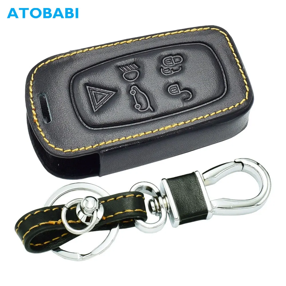 Land Rover Range Rover Key Chain Leather Car Key Fob Cover Remote Key Case  Car Key Case Smart Key Leather Case 