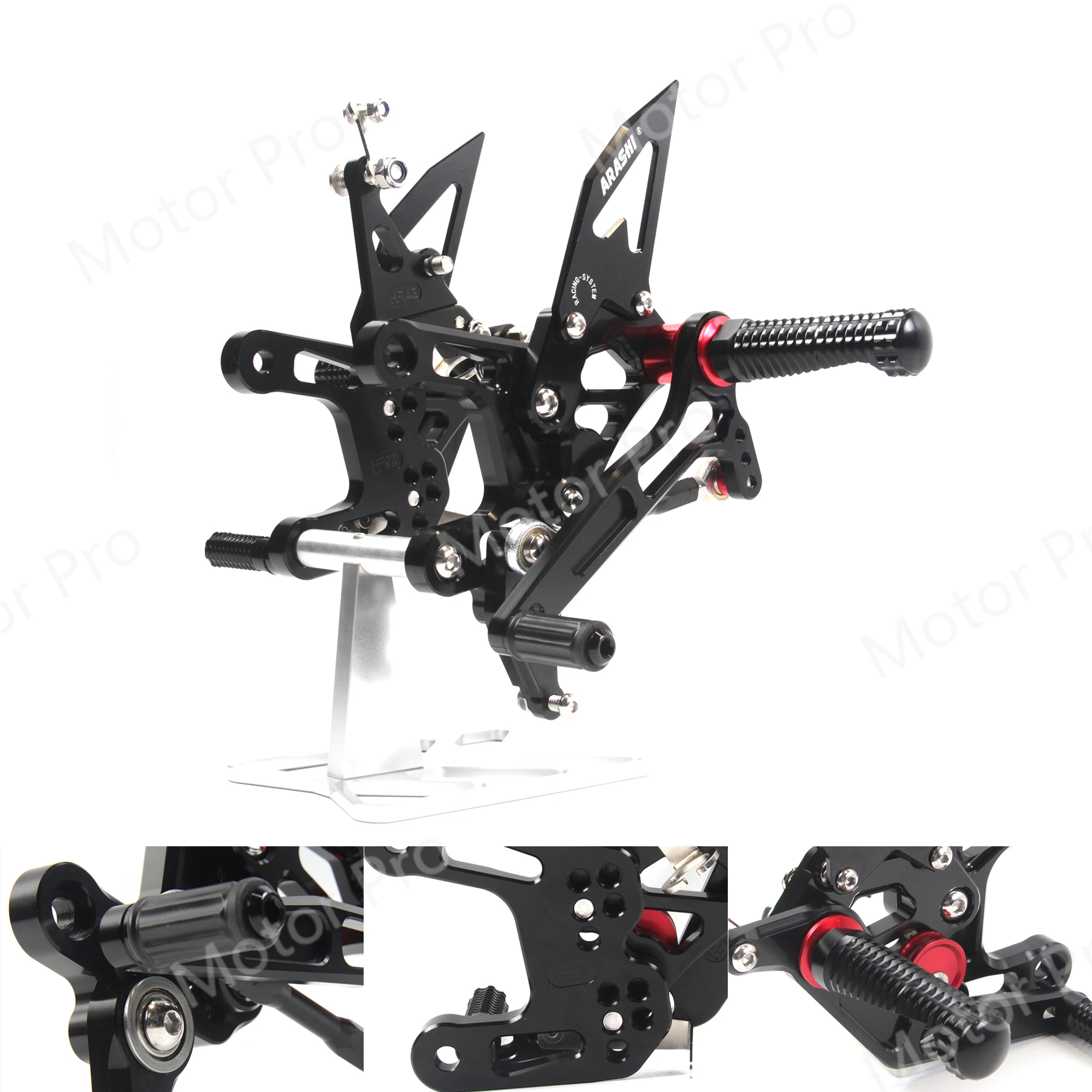 Регулируемые подножки для KAWASAKI NINJA ZX10R мотоцикла для ног Rearset педаль ZX-10R ZX 1000 ABS ZX1000 17 18