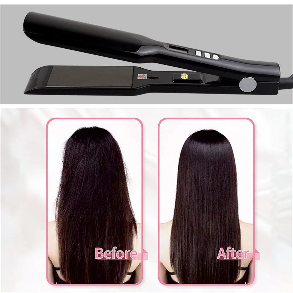 Hair Straightener Titanium Plate Straightening Iron Keratin Treatment Flat Irons 470℉ MCH Fast Heating High Temperature Styler 5