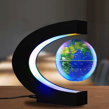 

C Shape Home Decor Electronic Magnetic Levitation Floating Globes Astronomy Decorative Balls Perfect Gift For Any Home Or Office