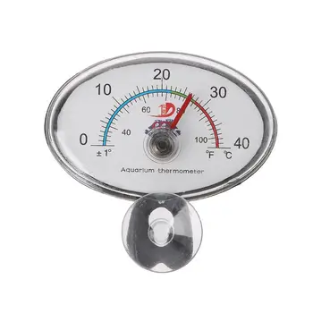 

Aquarium Thermometer Pointer Fish Tank Submersible Suction Cup Aquarium Water Temperature Sensor