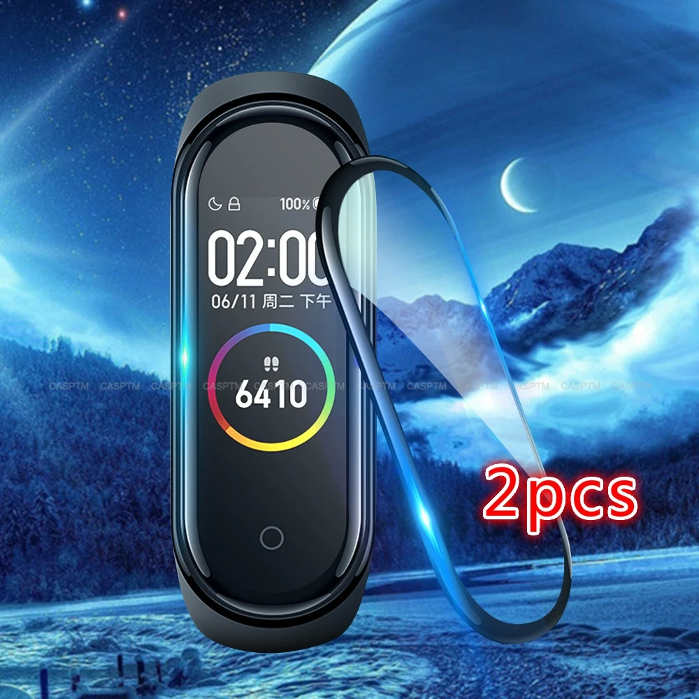 3D Защитная пленка для экрана Xiaomi Mi Band 5 мягкое стекло 4 защита ремешка 1 ~ 2 шт.