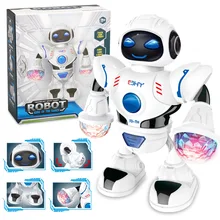 New LED Light Music Dancing Humanoid Electric Robot Toy Children Pet Brinquedos Electronics Jouets Electronique for Boy Kid P4R New LED Light Music Dancing Humanoid Electric Robot Toy Children Pet Brinquedos Electronics Jouets Electronique for Boy Kid P4R
