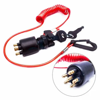 

Parts Replacement Boat Key Outboard Motors With Lanyard Tool Assembly Safety 5005801 175974 Ignition Switch For Johnson Evinrude