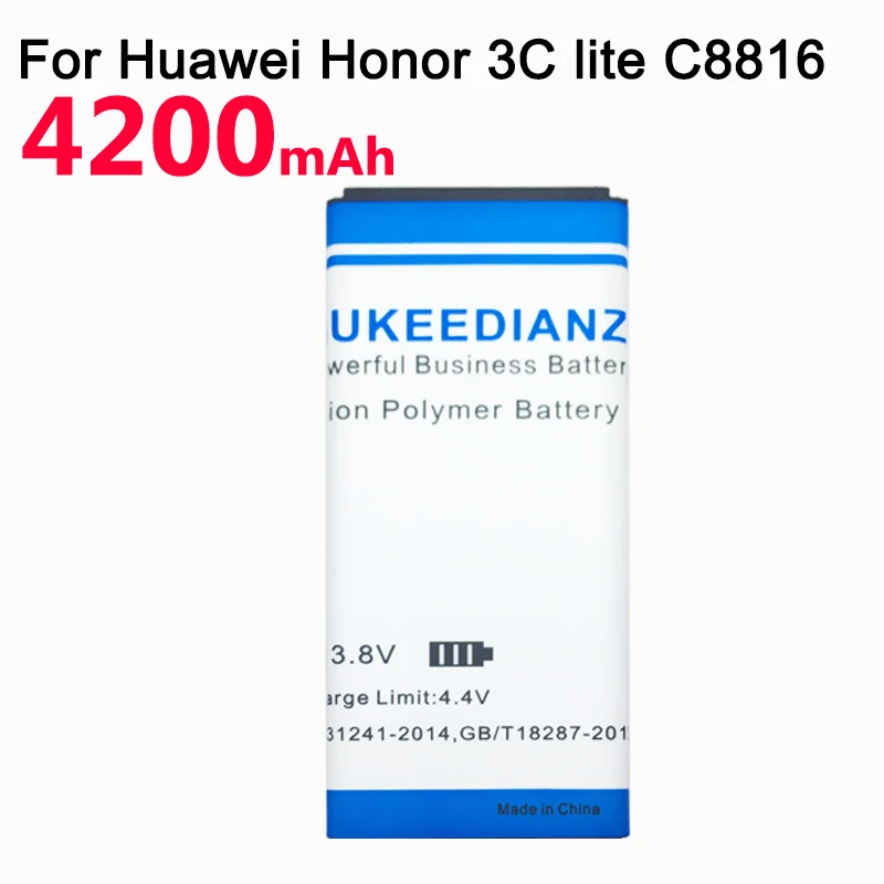 GUKEEDIANZI HB474284RBC 4200 мАч Сменный аккумулятор для телефона huawei Honor 3C Lite C8816 C8816D C8817 Ascend G521 G615 G620