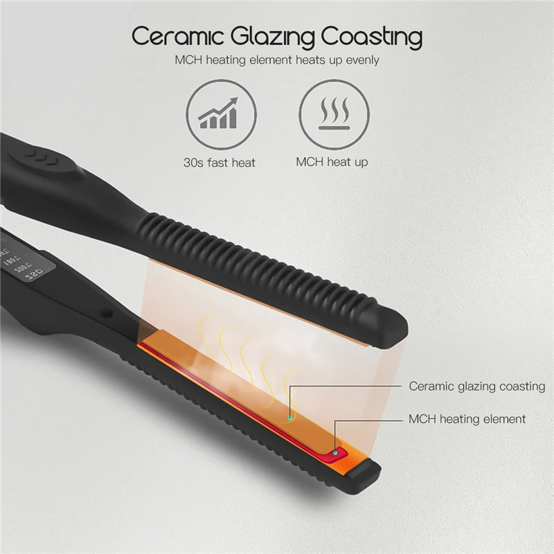 2 in 1 Professional Hair Straightener Curler Short Middle Hair Electric Ceramic Hair Flat Iron Women & Men Hair Styling Tools 49 2 in 1 Professional Hair Straightener Curler Short Middle Hair Electric Ceramic Hair Flat Iron Women & Men Hair Styling Tools 49