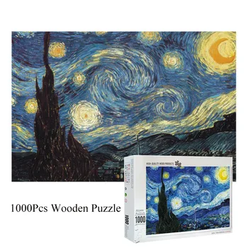 

Jigsaw picture puzzles 1000 pieces wooden puzzles Assembling Decompression toys for Kid's adults Toys