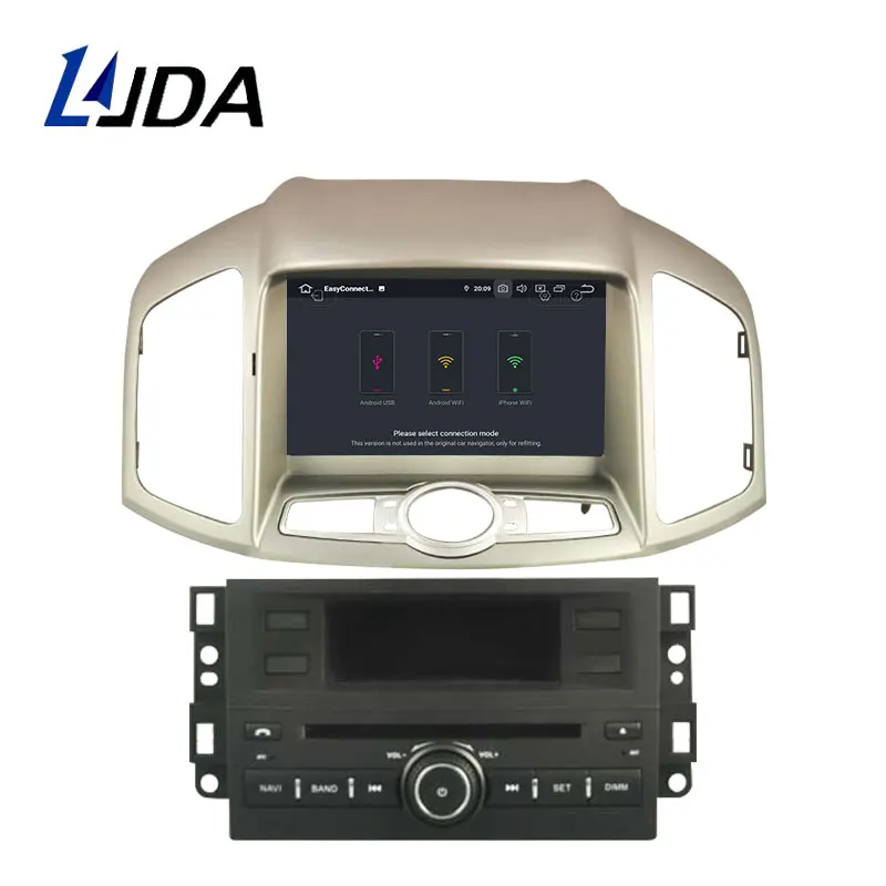 LJDA Android 9,0 автомобильный dvd-плеер для Chevrolet Captiva 2006- мультимедиа автоаудио 2 Din автомагнитола gps навигация wifi 4G+ 64G