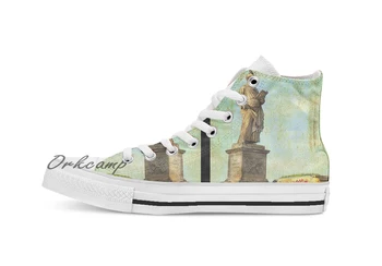 

Roman Ice Cream Custom Casual High Top lace-up Canvas shoes sneakers Drop shipping