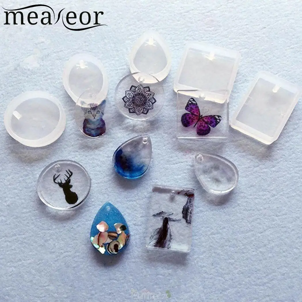 

Jewelry Pendant Resin Casting Mould DIY Clear Maker Molds Silicone Mold Wait until epoxy curing Making Craft Tool