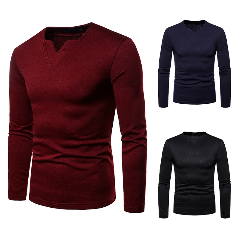 

High Quality Men's Clothes Tops & Tees T-Shirts 2020 Spring Autumn Long Sleeves Brand Tshirt