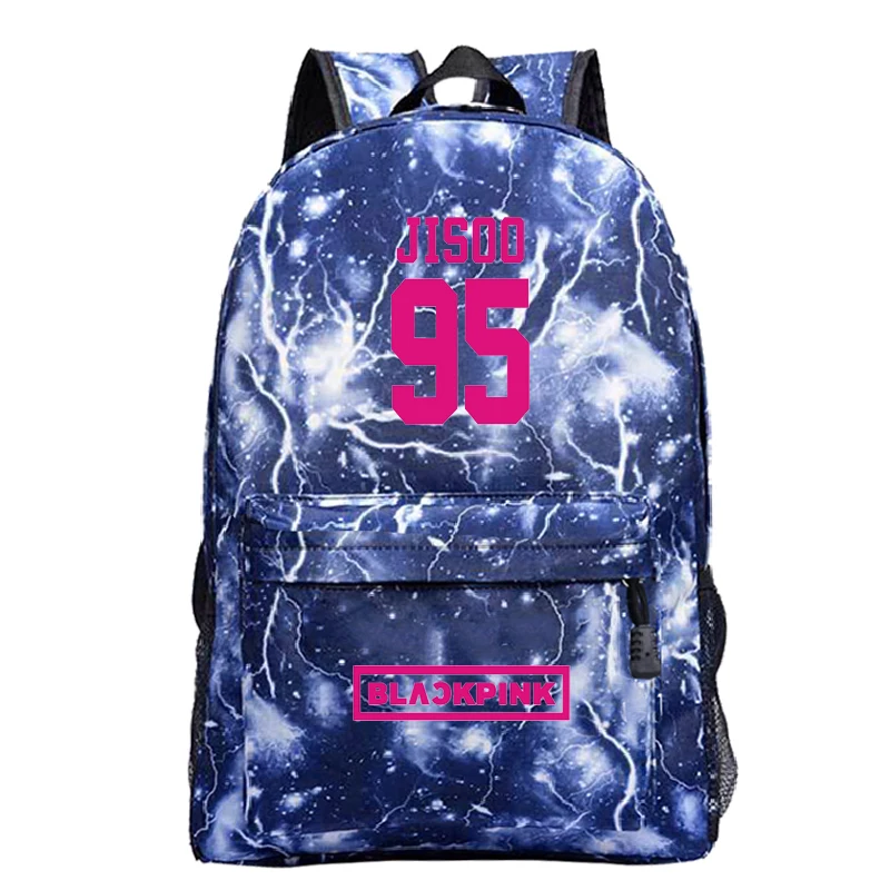 Beautiful BLACKPINK Backpack Lisa 97 Students Boys Girls Rucksack Fashion New Pattern Schoolbag - Цвет: 22