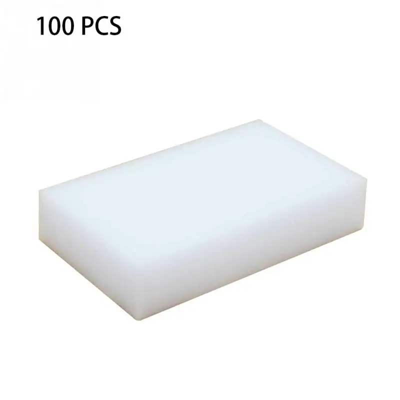 100Pcs Многофункциональный 40/100 шт Обеззараживание волшебная губка Ластик Губка Очиститель для мытья машины для кухни ванной комнаты - Цвет: 100Pcs