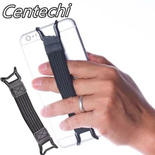 Universal Finger Grip Elastic Band Strap Phone Holder One Hand Operation Anti-slip Strong Bracket Strap for all Mobile Phone