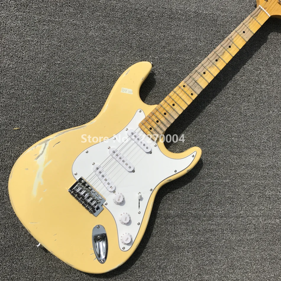 High quality guitars, retro models, ST series, guitars sold in stock