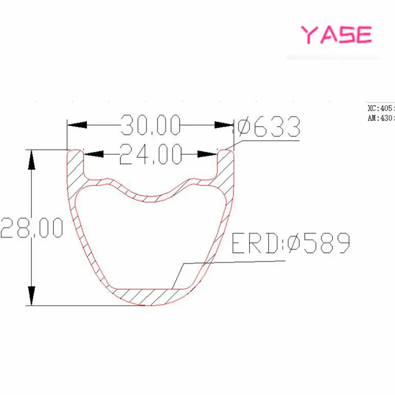 YASE 29er Углеродные Диски для горных велосипедов обод 30x28 мм симметрия бескамерный велосипедный Руль стальной диск MTB Диски ERD 589 мм 405 г