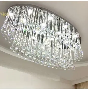 

Ceiling Light Crystal Light Oval Hotel Lobby Villa Living Room Dining Room Entrance Corridor Aisle Engineering Light led lamp