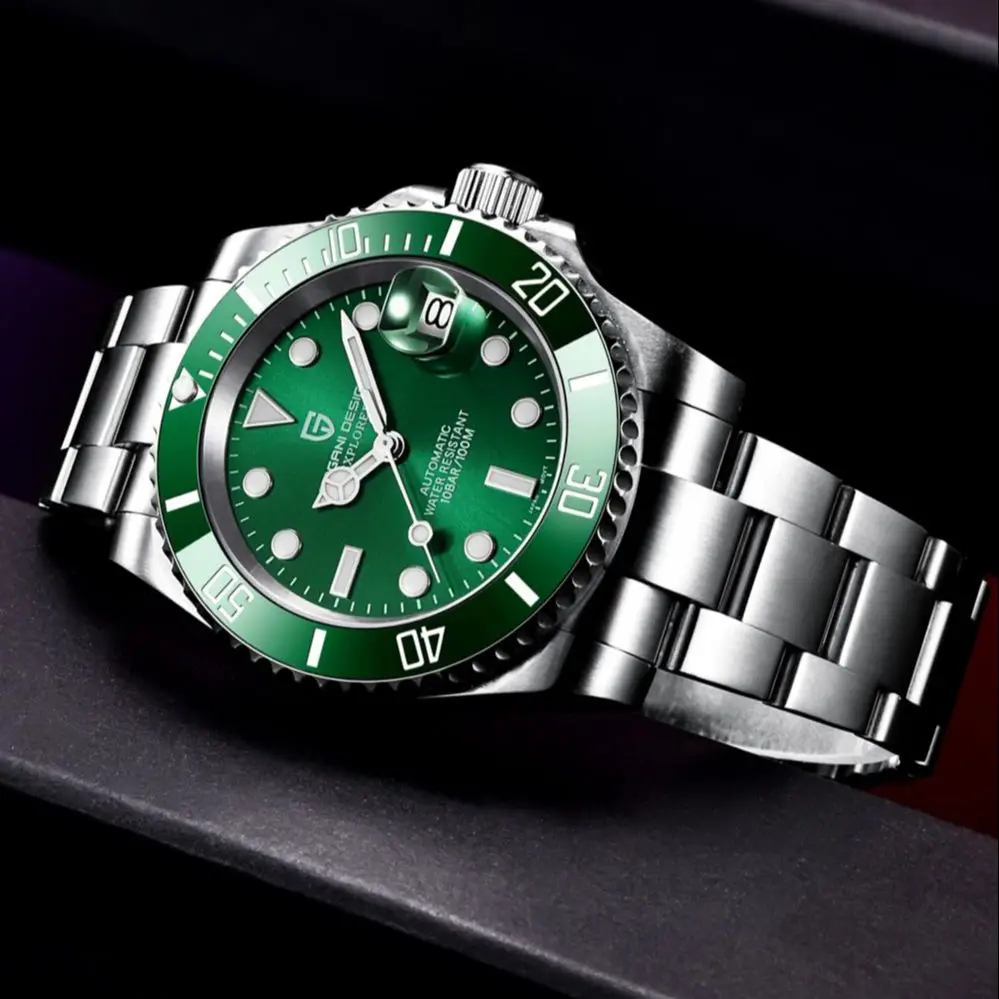 2021 PAGANI DESIGN New luxury Automatic Mechanical Watch Men's Stainless Steel Waterproof Precision Watch NH35 relogio masculino