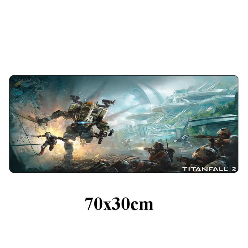 Модный прочный большой 70x30 см Titanfall 2 игровой коврик для мыши геймер компьютерный игровой коврик для мыши запирающийся край офисный коврик для ноутбука - Цвет: Цвет: желтый
