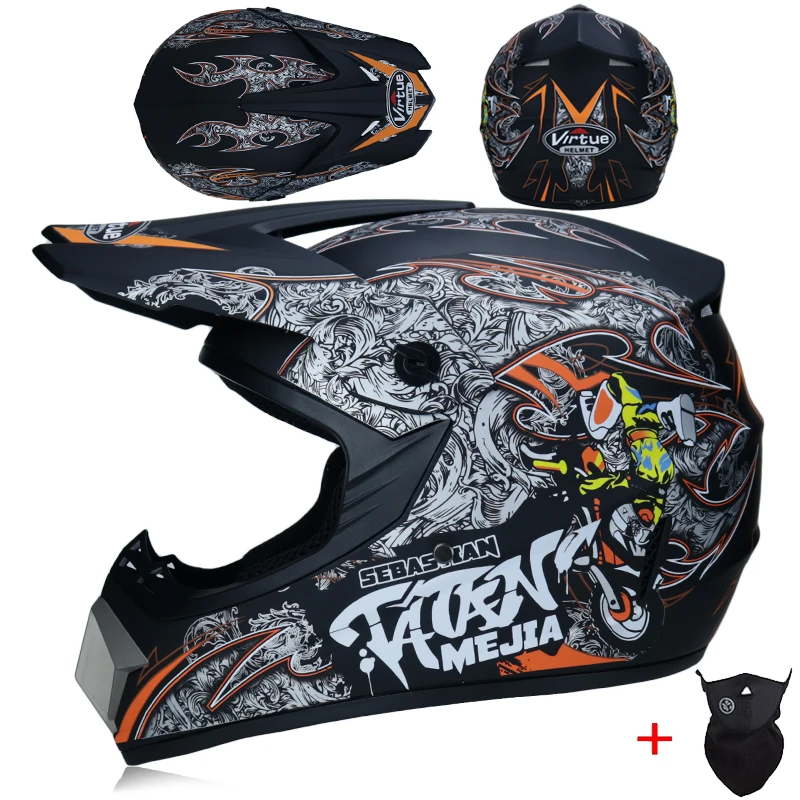MSUEFKD мото rcycle шлем Мужской Мото шлем наивысшего качества capacete moto cross внедорожный шлем - Цвет: 7