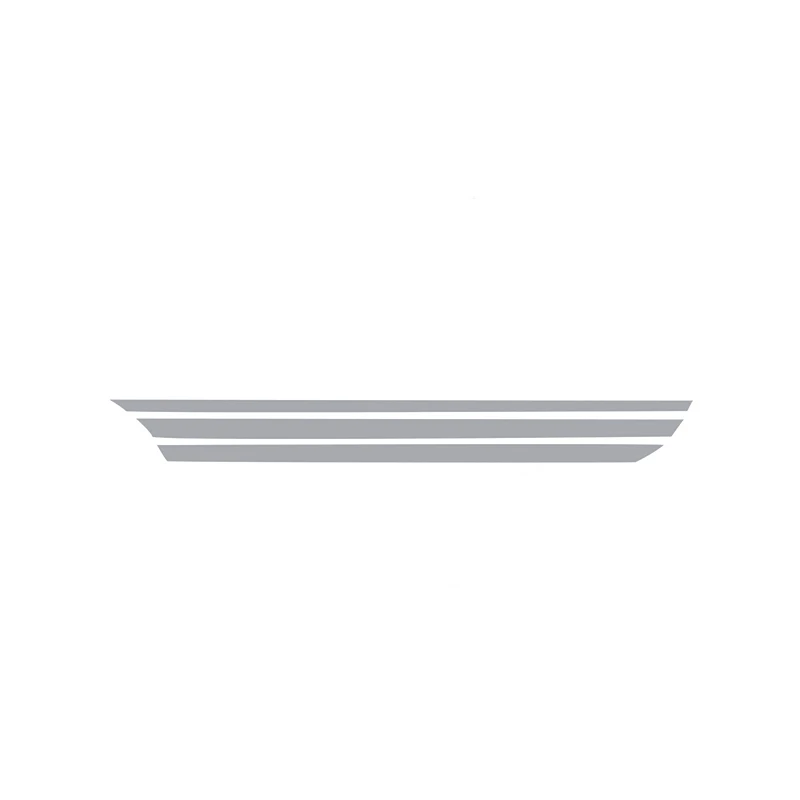 KJAUTOMAX для Mini Cooper F54 F55 F60 R50 R53 R55 R56 красные, белые, черные, серебристые, золотистые боковые гоночные полосы Наклейка 5 цветов - Название цвета: Серебристый