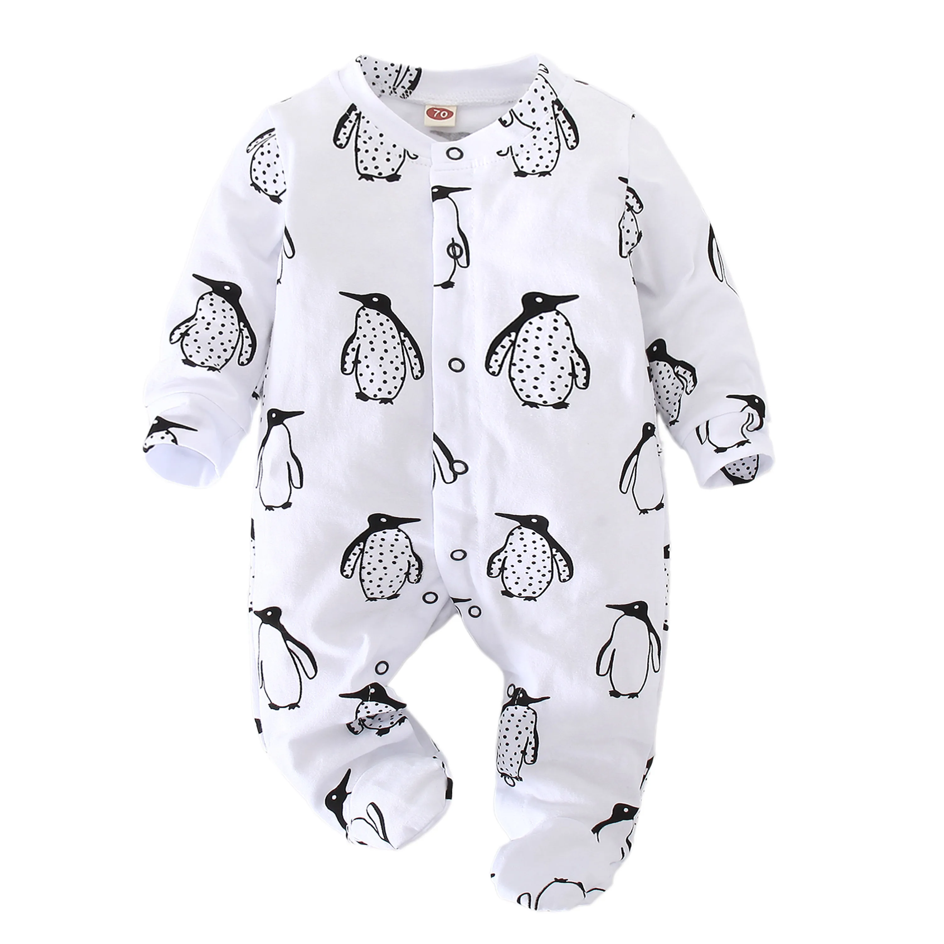 baby bodysuit dress Newborn Baby Boy Girl Romper Long Sleeve Cotton Letter I Love Daddy & Mummy Animal Print Jumpsuit Infant Pajama Outfits Bamboo fiber children's clothes Baby Rompers