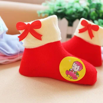 

2019 New 0-6 months baby socks autumn and winter warm baby baby foot socks