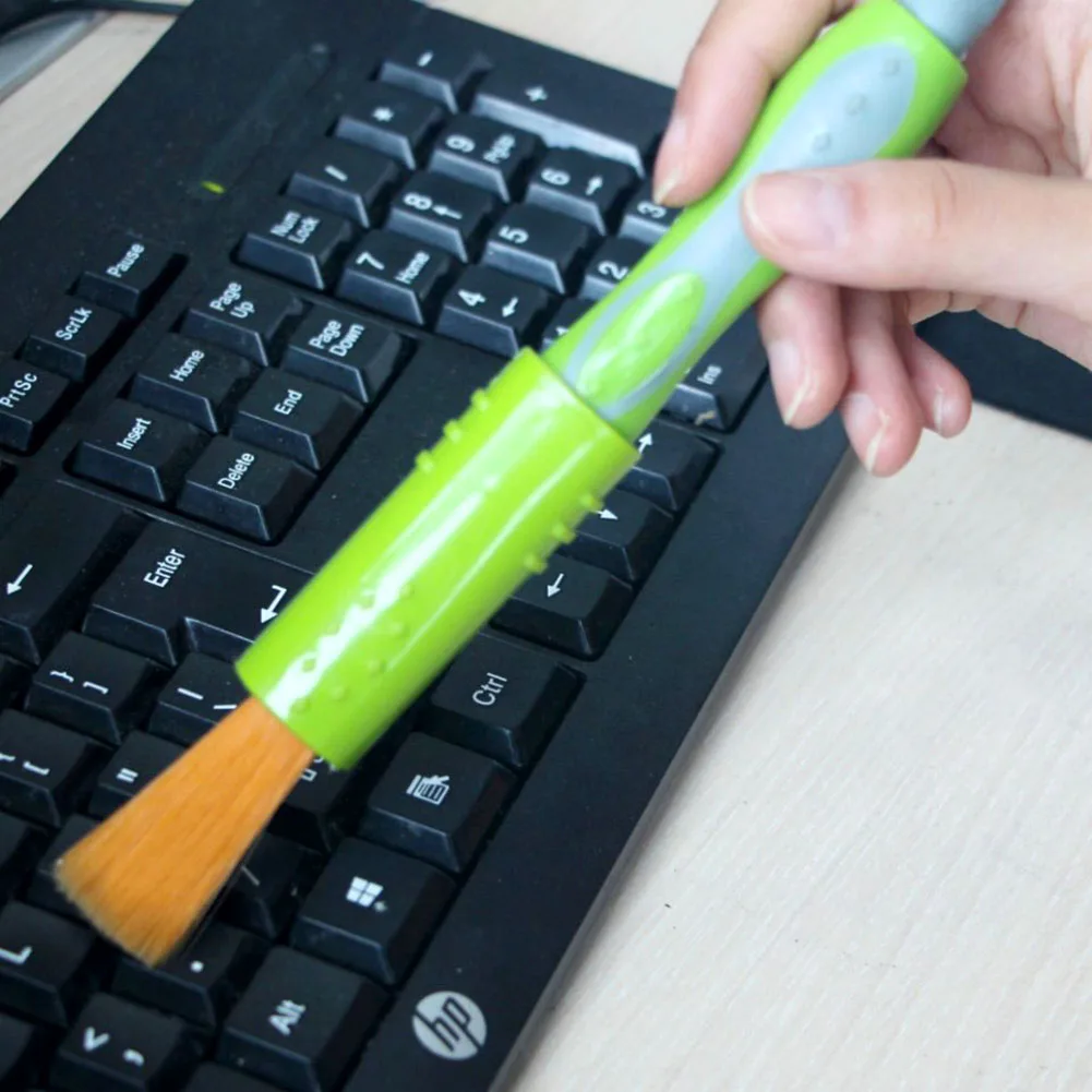 Multifunction 2 in 1 Computer Cleaning Brush Dust Cleaner Laptop Keyboard Nook Cranny Window Groove Dust Brush Collector Tools
