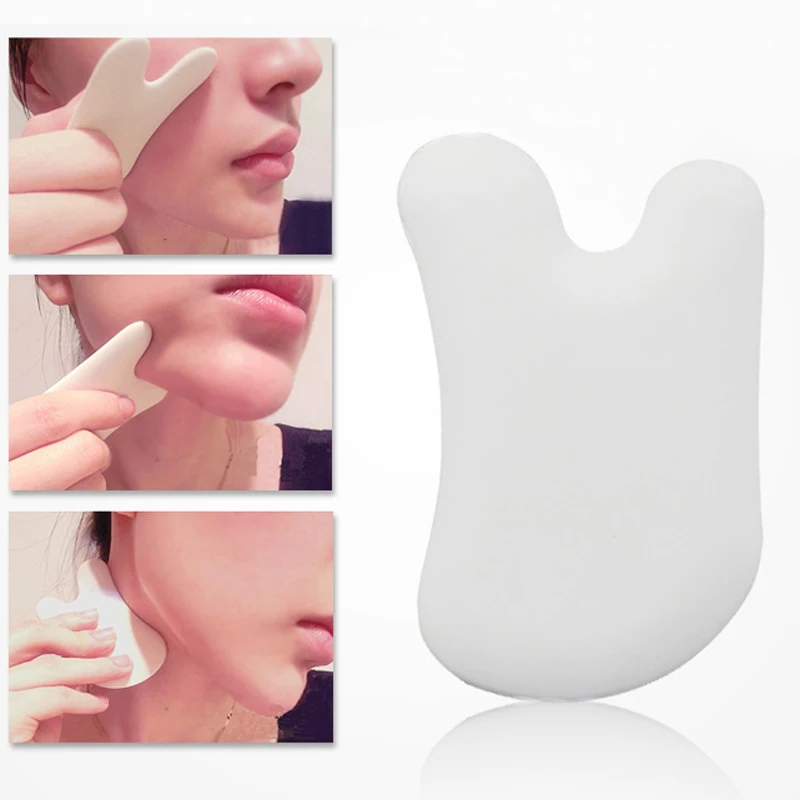 

1pc Ceramic Scrapping Plate Facial Massage Guasha Board Eye Body Acupoint Pressure Therapy Chinese Traditional Health Care Tool