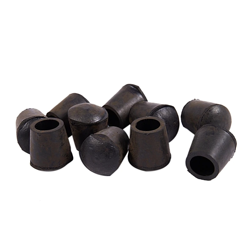 

Rubber Cover Chair Table Leg Recessed Feet Pads 20 x 23mm 10 Pcs Black