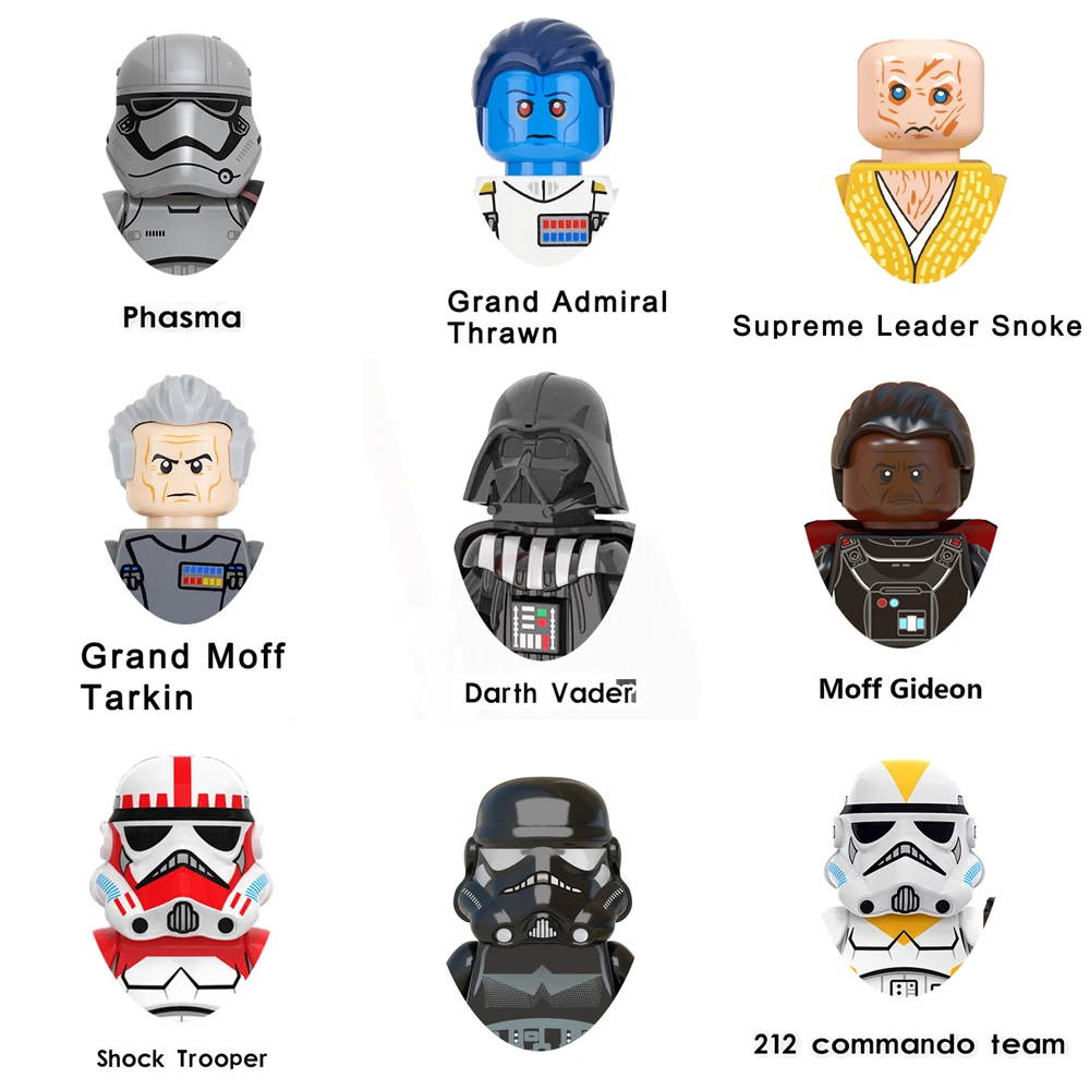 First Order Stormtroopers Building Blocks Sith Jet Trooper Snowtroopers Thrawn Moff Gideon Tarkin Star Bricks Figure Wars Toys