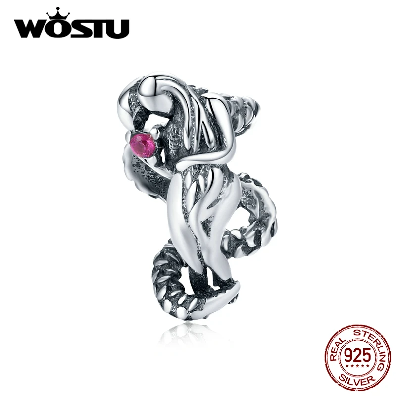 WOSTU Настоящее Стерлинговое Серебро 925 пробы Kielletty Hedelm бусы Eve &amp Adam амулеты