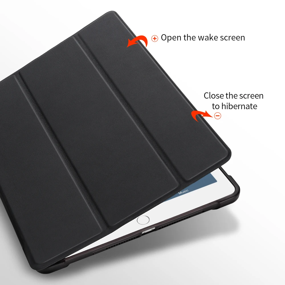 Чехол для iPad air2, чехол, 9,7 дюйма, силиконовый мягкий чехол из искусственной кожи, умный чехол для iPad, чехол 6-го поколения