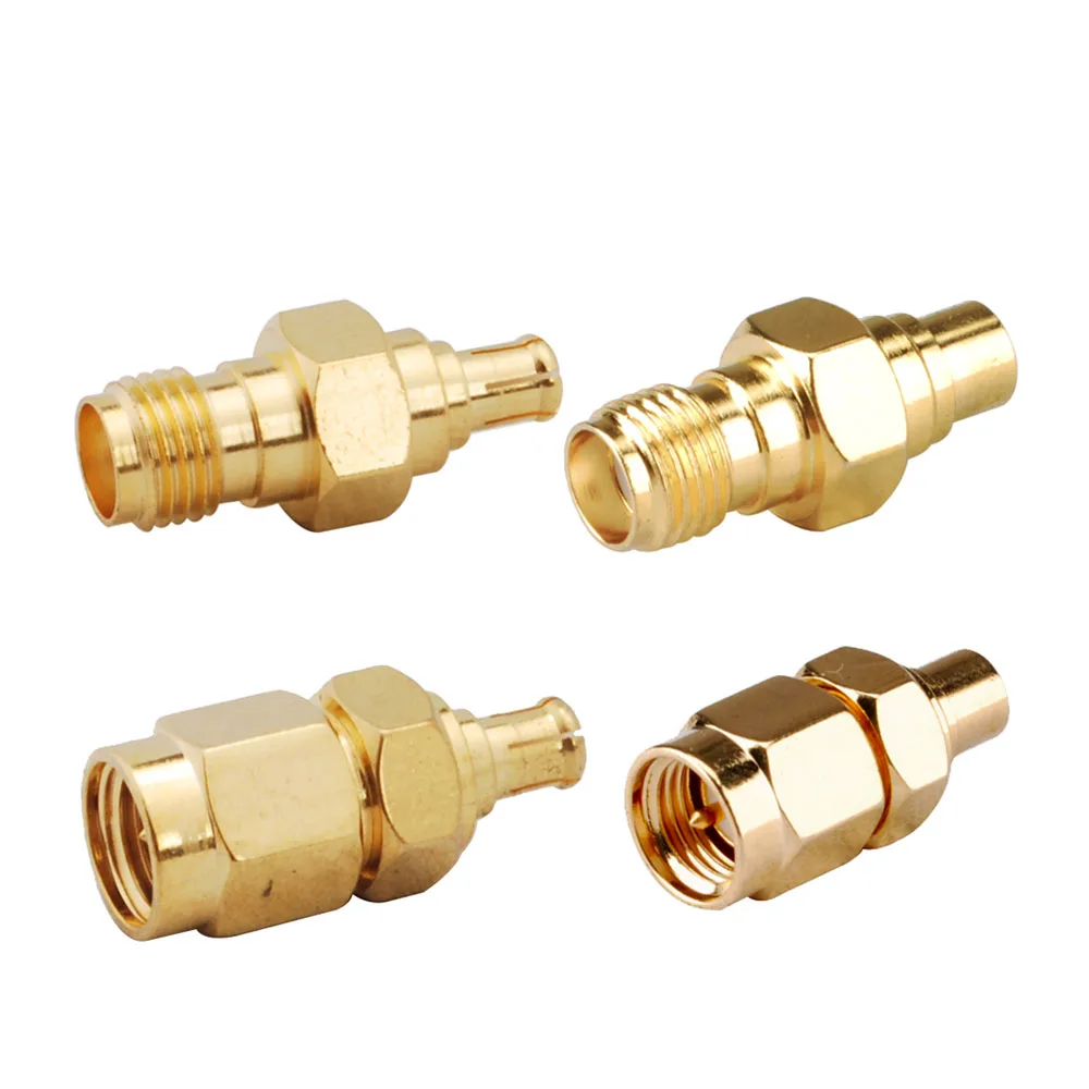 Superbat 4pcs MCX to SMA Connector Adapter Kit for DAB DAB plus Car Radio Aerial Clarity CDAB7AUTO