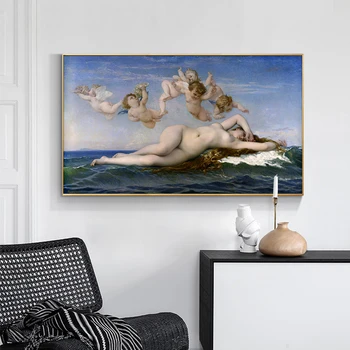 The Birth of Venus by Alexandre Cabanel Printed on Canvas 4