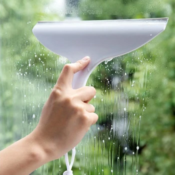 

White Suction Wall Glass Wiper Suction Cup Widened Soft Rubber Window Cleaner Multi-Purpose Tile Cleaning Scraper
