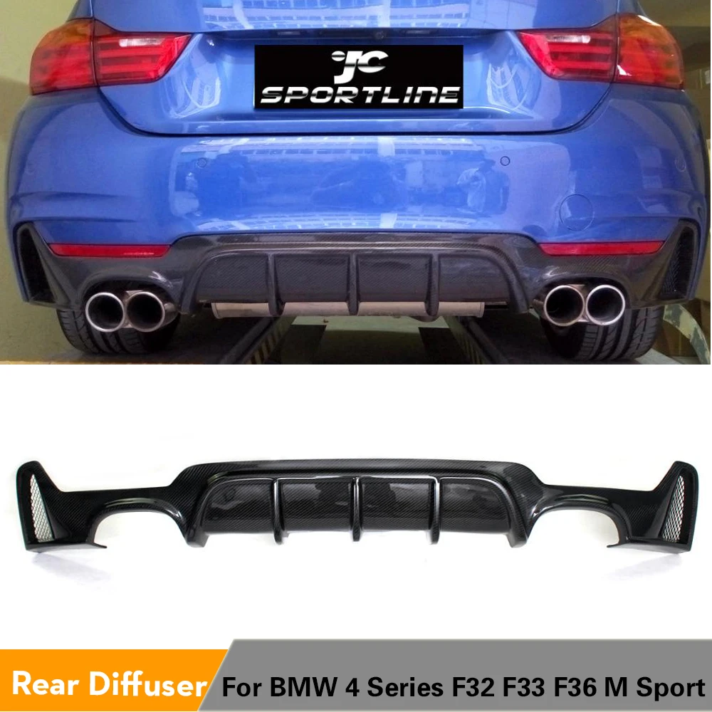 Диффузор губа на задний бампер спойлер для BMW 4 серии F32 F33 F36 M Sport Sedan Gran Coupe Convertible 2014