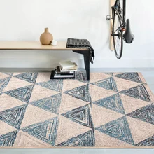 Slash sales современный стиль геометрический микс синий ковер, 140*200 см ковер для гостиной, пасторальные напольные украшения для дома коврик