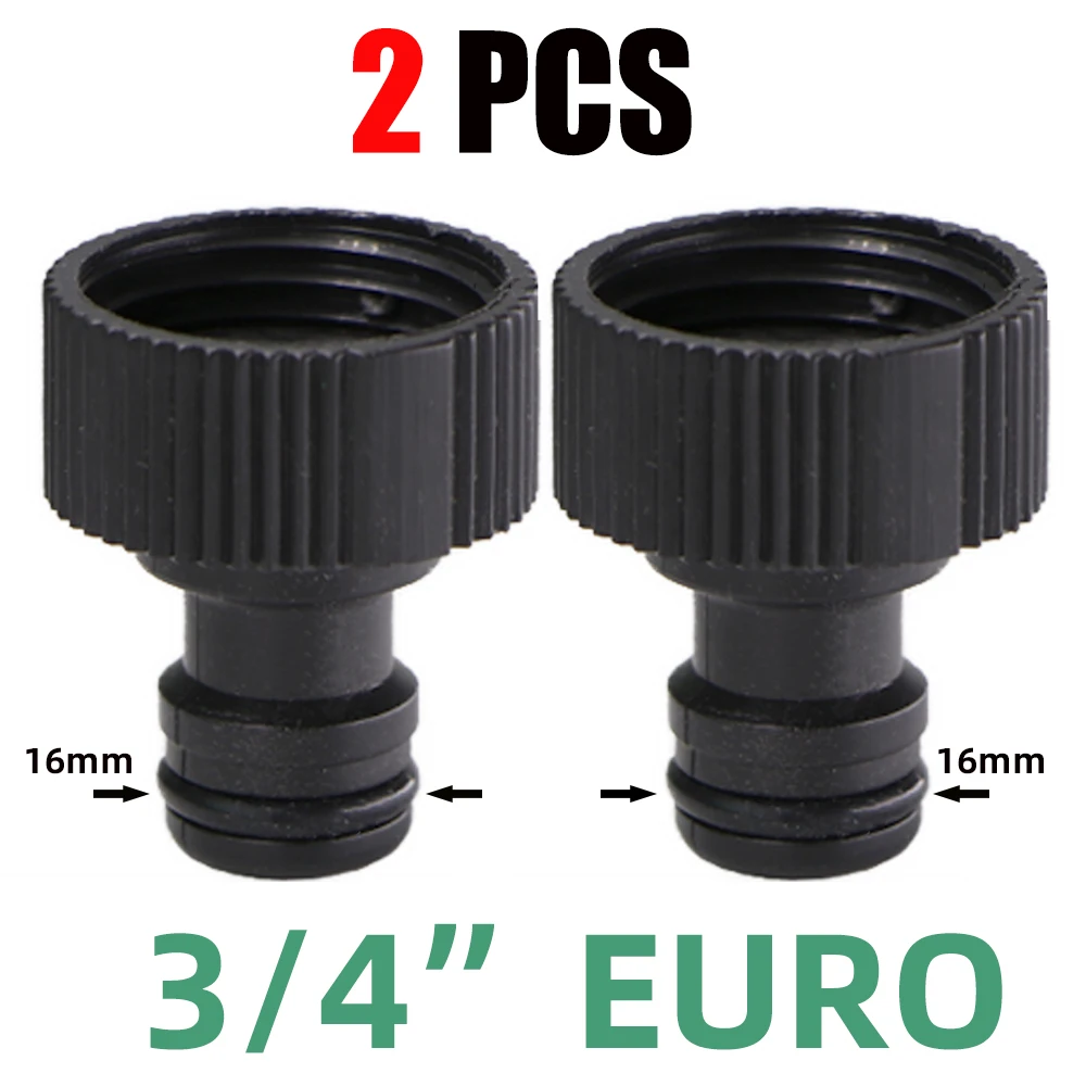 16mm Quick Connector Nipple EURO USA 3/4 Inch Male Threaded 16mm/20mm Hose Pipe Jiont for Garden Drip Irrigation Tubing Fittings