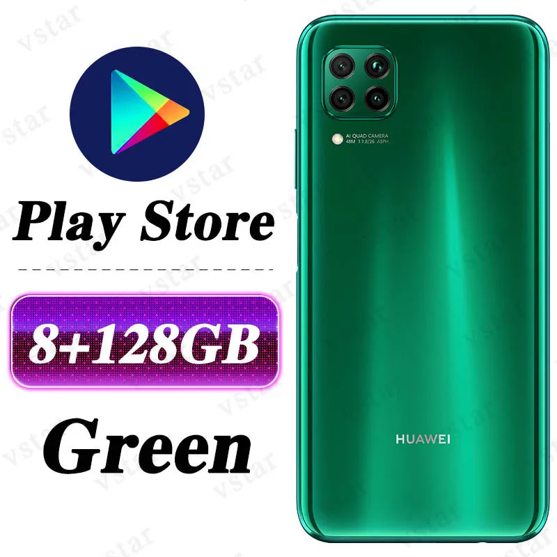 HUAWEI Nova 6 SE смартфон 6,4 дюймов Kirin 810 Восьмиядерный Android 10,0 GPU Turbo face unlock Google Play - Цвет: 8G 128G Green