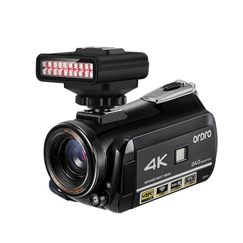 

ORDRO ideo Camera 4k Camcorder Full HD Camara ORDRO AC3 24FPS 30X Digital Zoom with Camera Night Vision Light