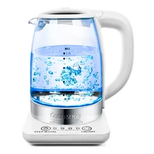Умный электрический чайник с изоляцией из стекла, синий светильник, марганцевое стекло, анти-сухое стекло, Электрический чайник