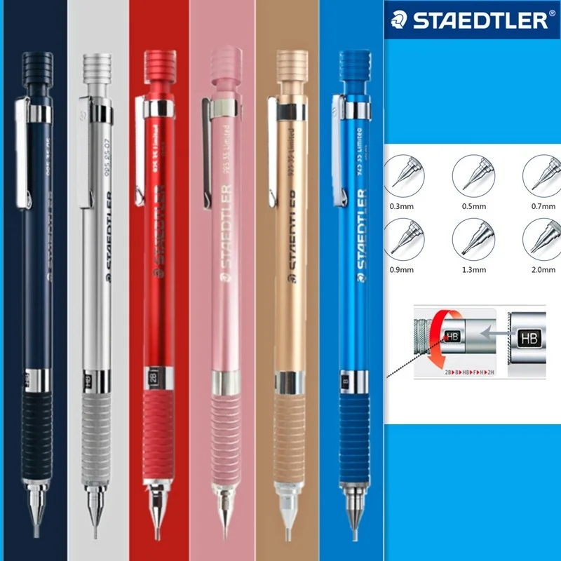 

Staedtler 925 25/35 Mechanical Pencil 0.3/0.5/0.7/0.9/1.3/2.0mm Annversary Souvenir Version Limited Edition Writing Supplies
