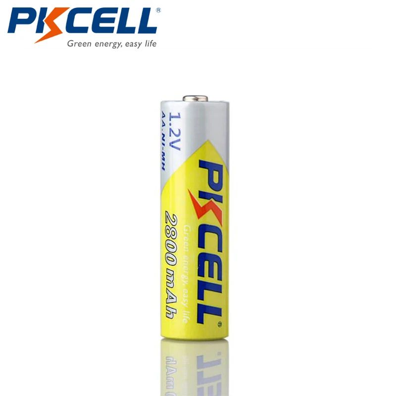 PKCELL Ni-MH AA батареи 2600 mAh-2800 mAh 1,2 V NiMh аккумуляторная батарея 2A батарея для фонариков камера игрушки