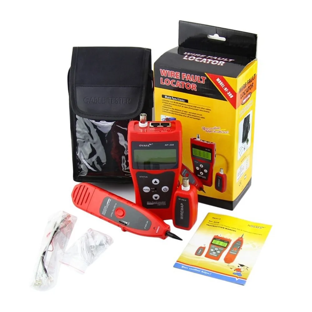 

Original Noyafa NF-308 Multipurpose LCD Display Network Telephone Cable Tester Tracker Line Finder Wire Tester Cable Locator