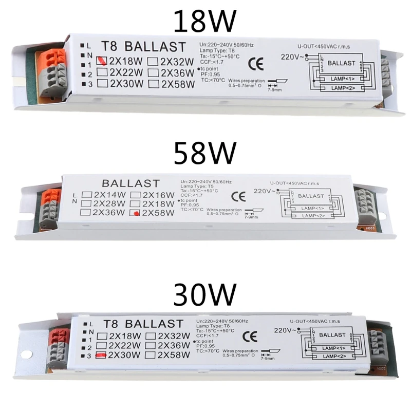 220-240v Ac 2x36w Voltaje T8 Balasto Electrónico Fluore 220-240v Ac 2x36w Voltaje T8 Balasto Electrónico Fluore
